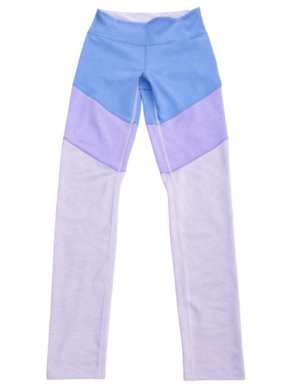 Outdoor Voices High Rise Colorblock Leggings Blue Purple White Size S
